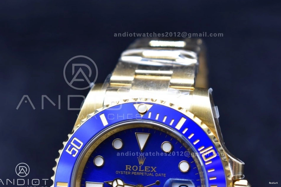 YG 1:1 Edition Best Blue 116618 Plated Ceramic Submariner 904L LB Clean VR3135 Steel 0506